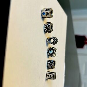 Lot of 6 charms for a Pandora bracelet